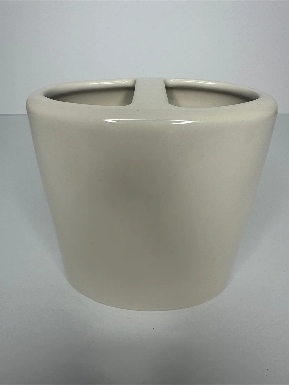 Rae Dunn BRUSH Toothbrush Holder - Cream and Black